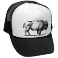 American Bison — Black Trucker Hat — front