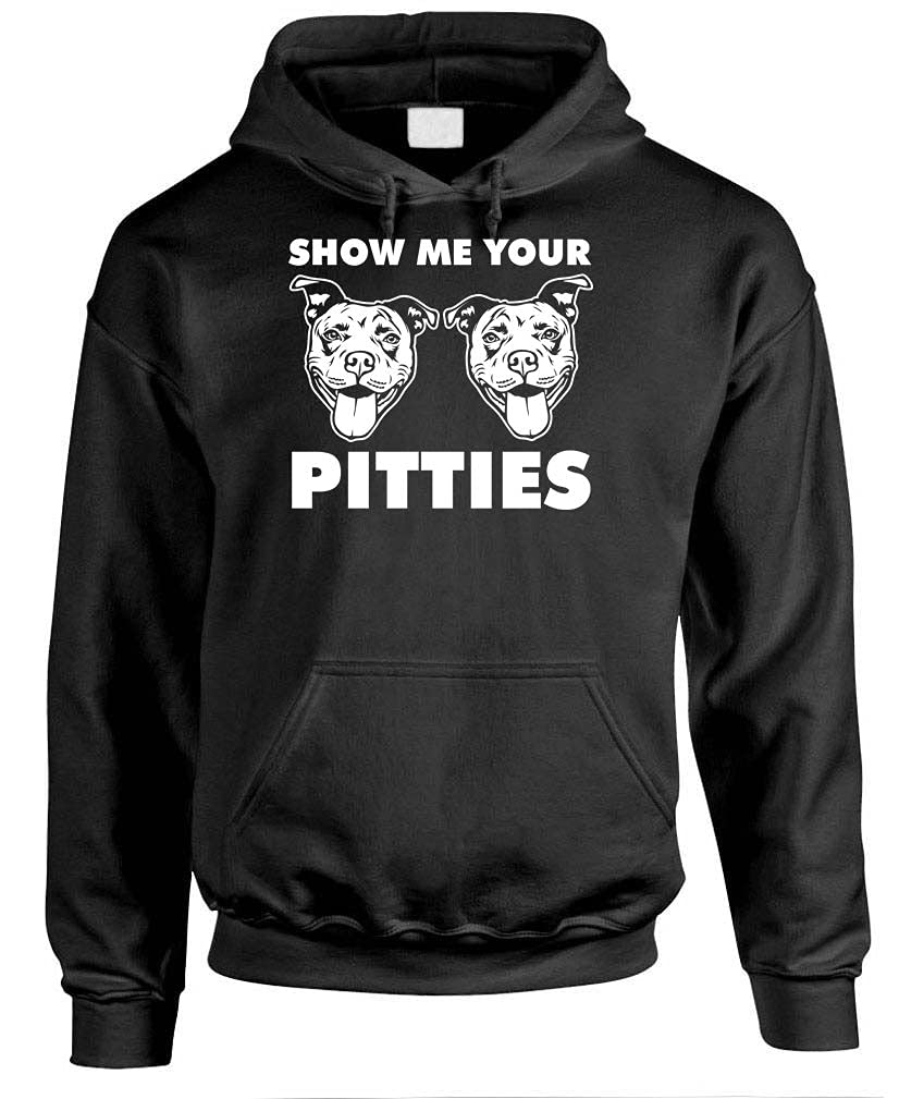 Show Me Your Pitties — Black Hoodie — front