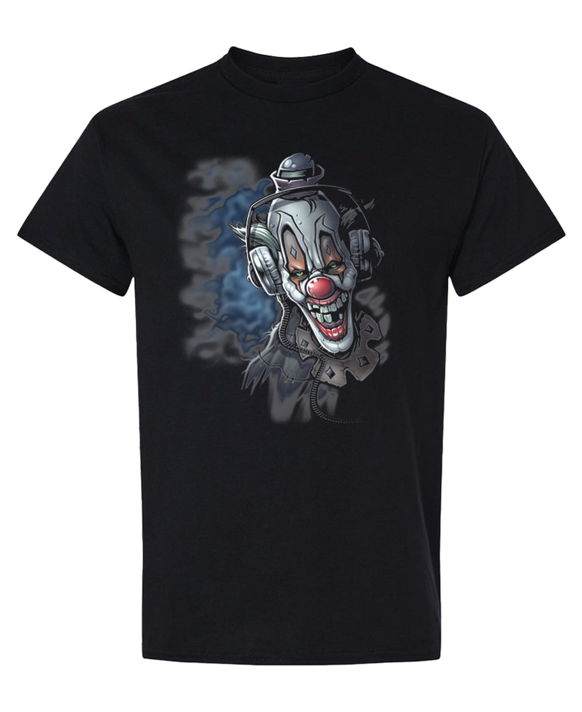 DJ Clown — Black T-Shirt — front