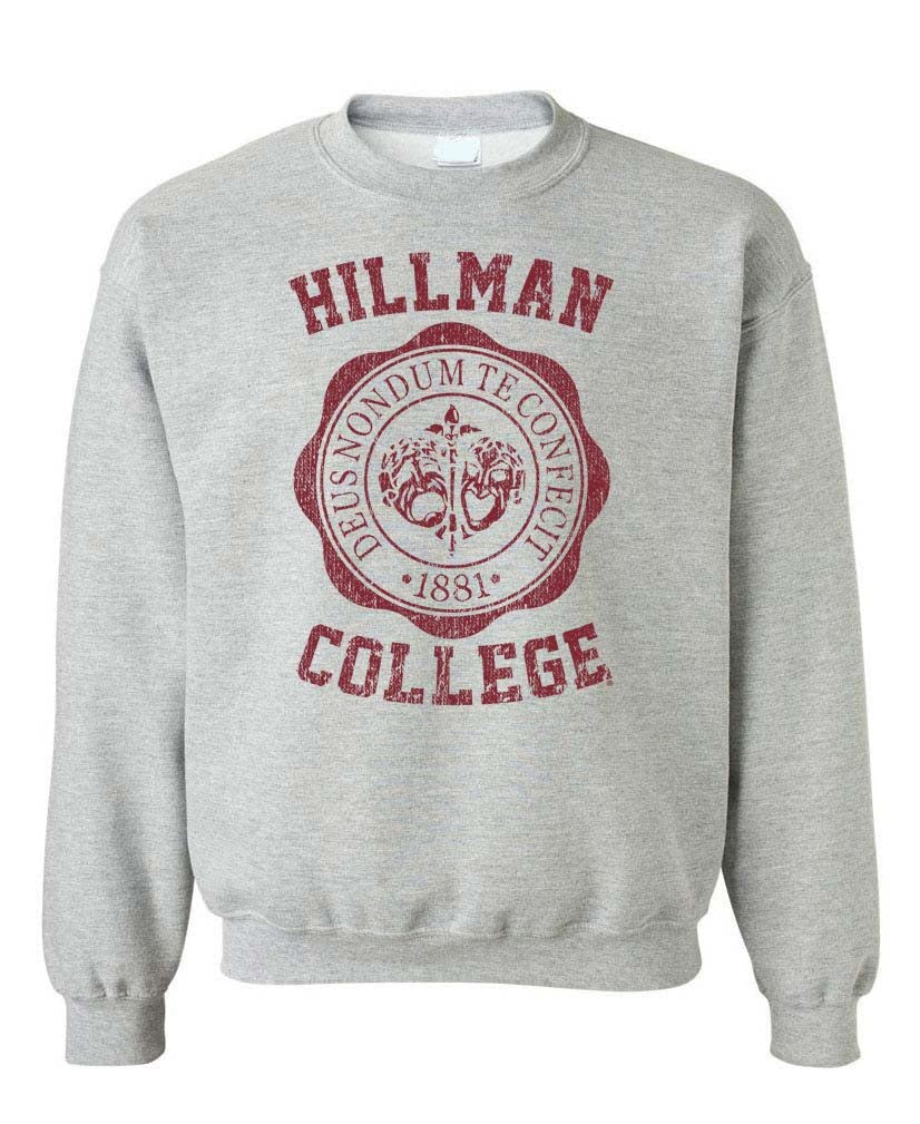 Hillman College Crest — Sport Gray Sweatshirt — front