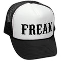 Freak — Black Trucker Hat — front