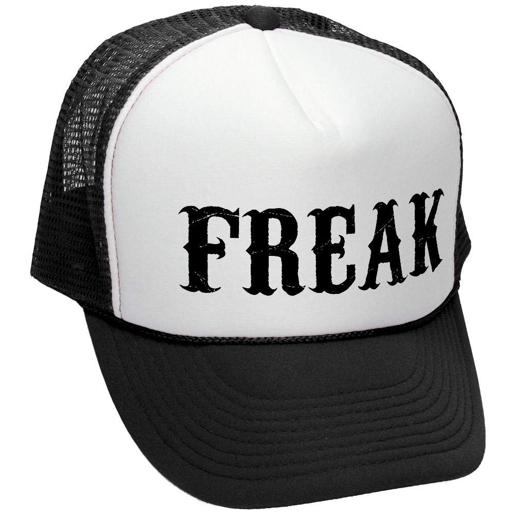 Freak — Black Trucker Hat — front