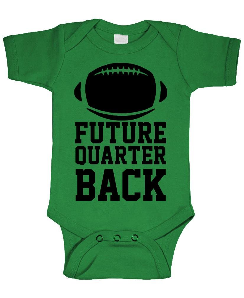 Future Quarterback — Green Infant Bodysuit — front