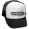 Jackie Treehorn Productions — Black Trucker Hat — front
