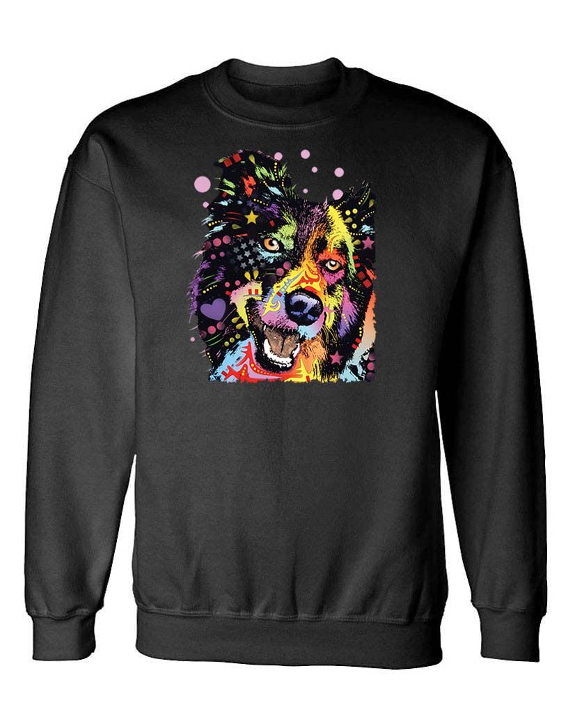 Border Collie — Black Sweatshirt — front