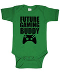 Future Gaming Buddy — Green Infant Bodysuit — front