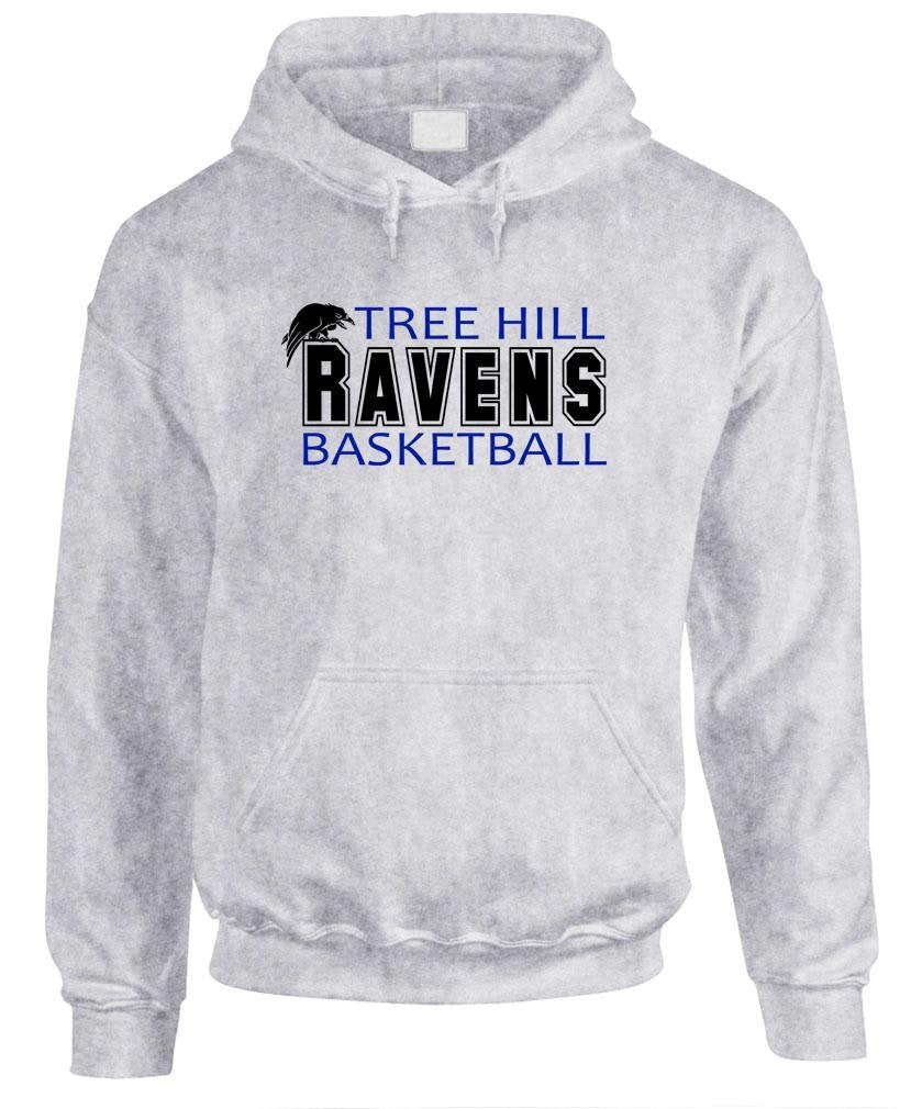 Tree Hill Ravens Basketball — Ash Hoodie — front