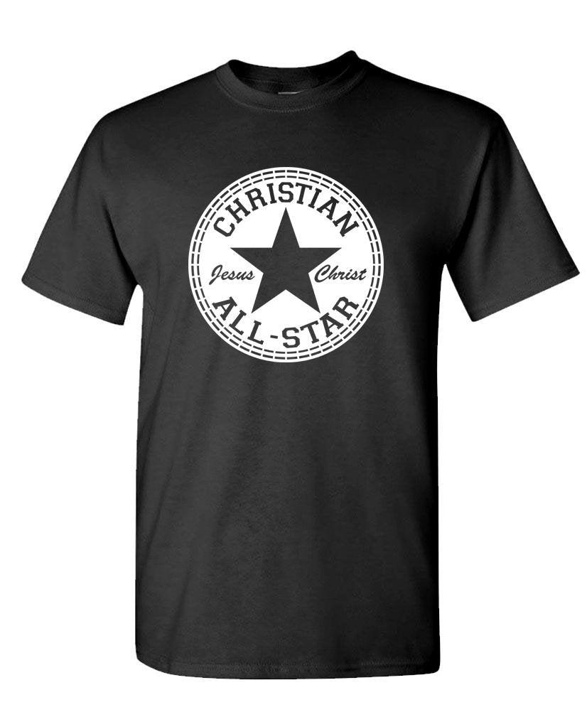 Christian All-Star — Black T-Shirt — front
