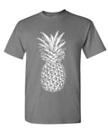 Skull Pineapple — Charcoal T-Shirt — front