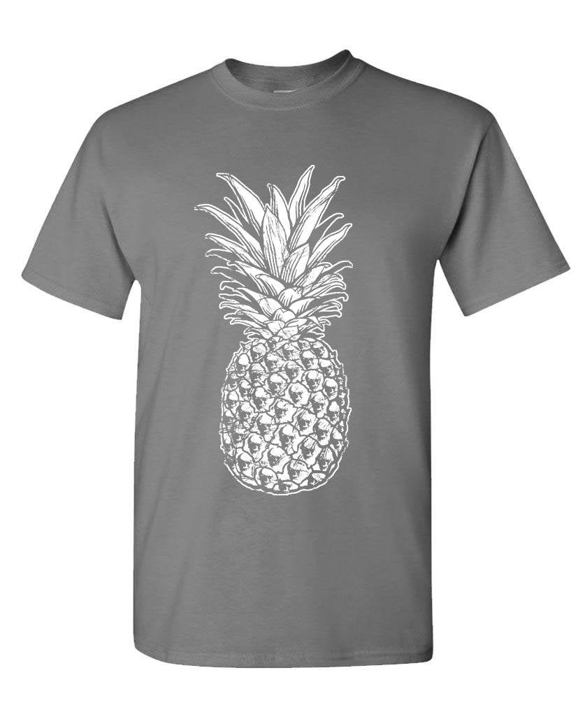 Skull Pineapple — Charcoal T-Shirt — front