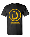 Nazarene, I Am Not Hiding — Black T-Shirt — front