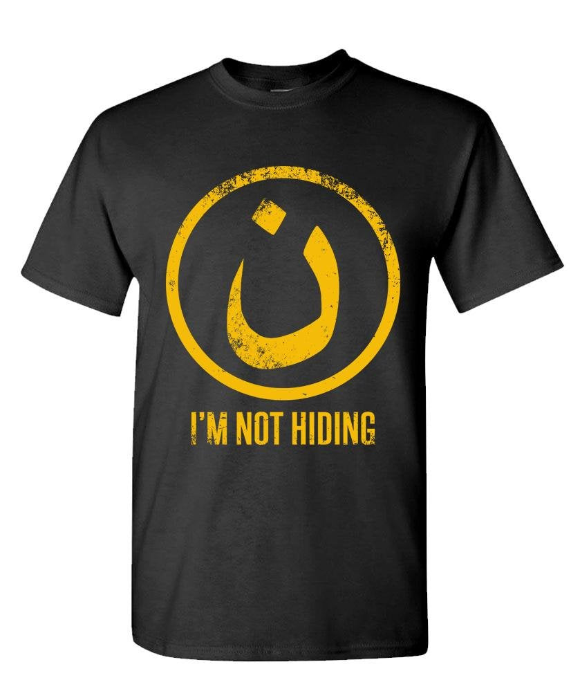 Nazarene, I Am Not Hiding — Black T-Shirt — front