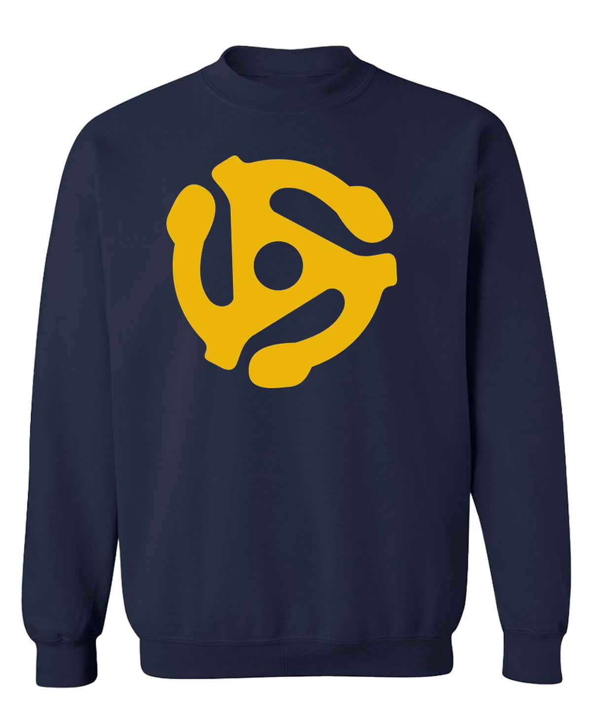 45 RPM Record Adapter — Navy Sweatshirt — front