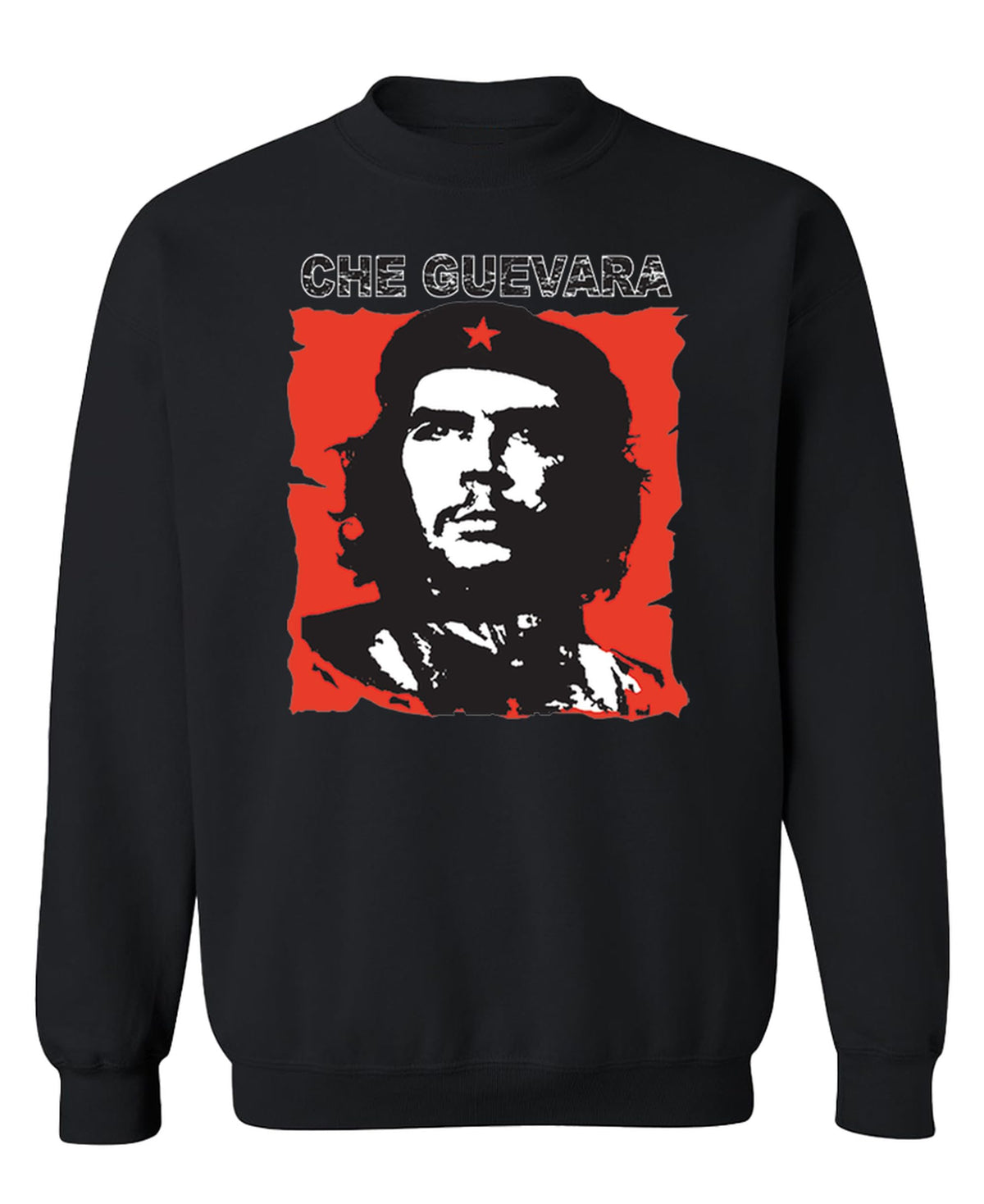 Che Guevara Portrait — Black Sweatshirt — front