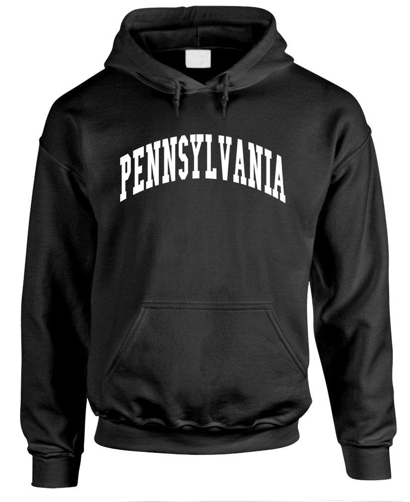 Pennsylvania — Black Hoodie — front