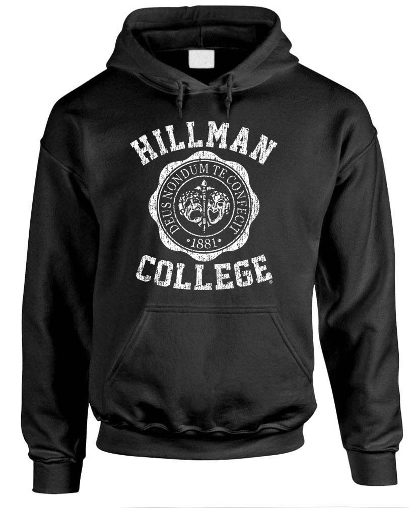 Hillman College — Black Hoodie — front