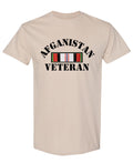 Afghanistan Veteran — Sand T-Shirt — front