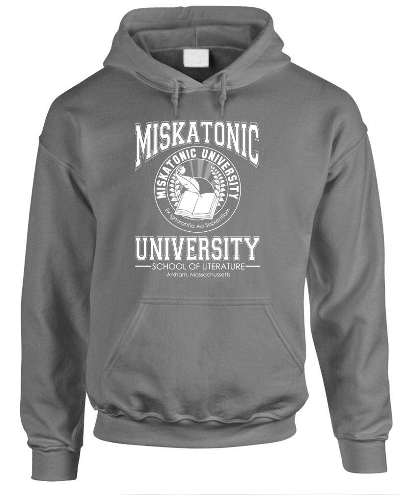 Miskatonic University School of Literature — Charcoal Hoodie — front
