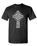 Celtic Cross — Black T-Shirt — front