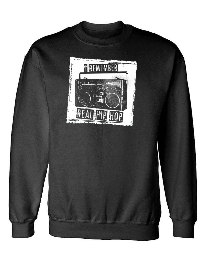 I Remember Real Hip Hop — Black Sweatshirt — front