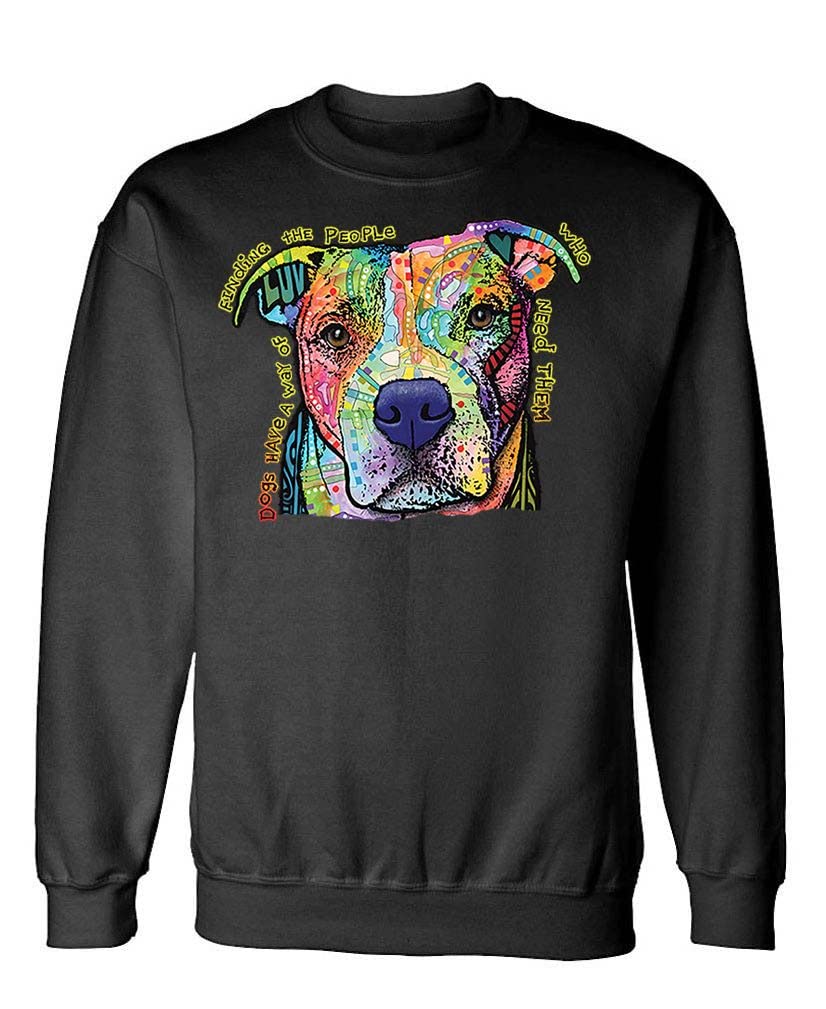 Dogs Have a Way — Black Sweatshirt — front
