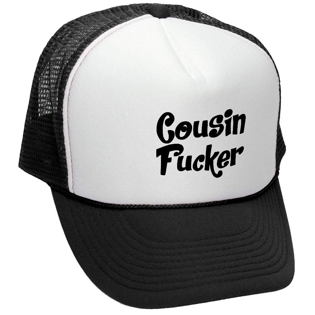 Cousin Fucker — Black Trucker Hat — front