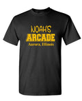 Noah's Arcade — Black T-Shirt — front