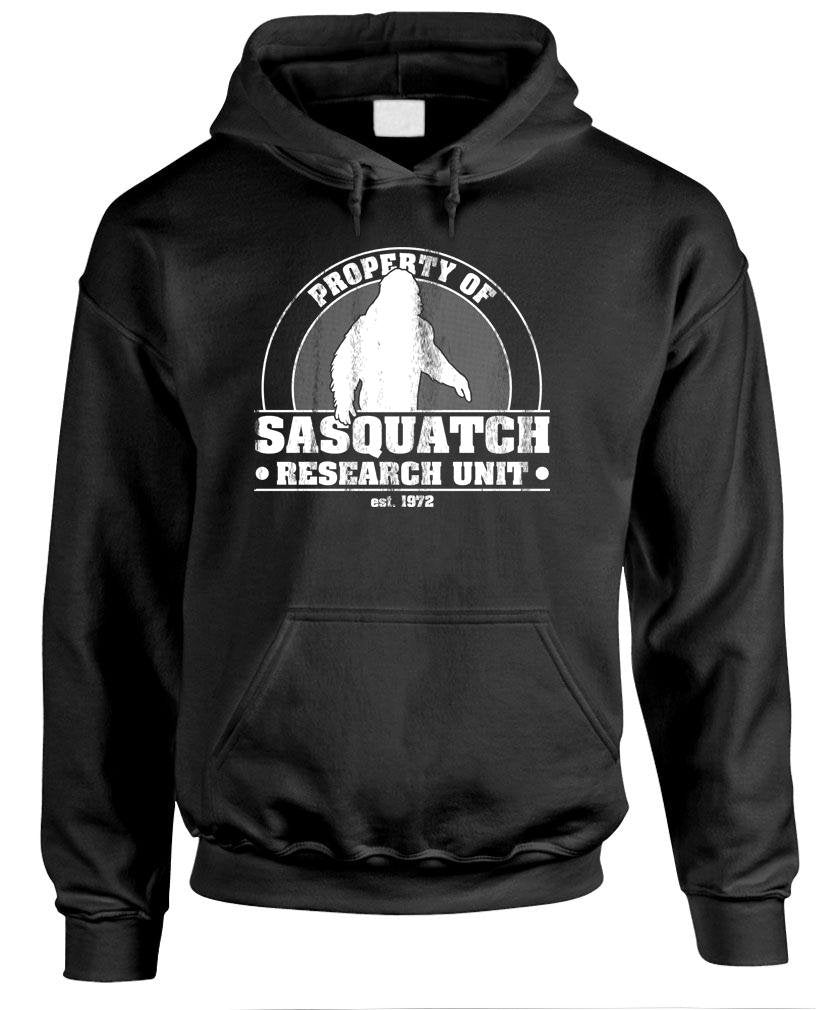 Sasquatch Research Unit — Black Hoodie — front