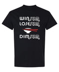 Win Sum Lose Sum Dim Sum — Black T-Shirt — front