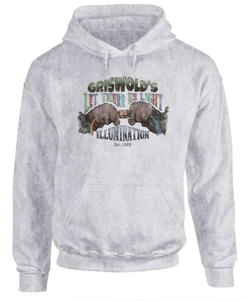 Griswold's Illumination Est. 1989 Funny Christmas — Ash Grey Hoodie — front