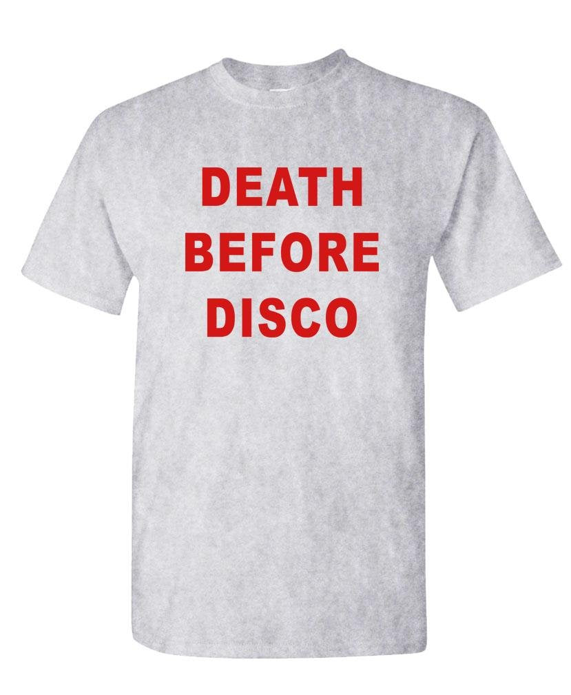 Death Before Disco — Sport Gray T-Shirt — front