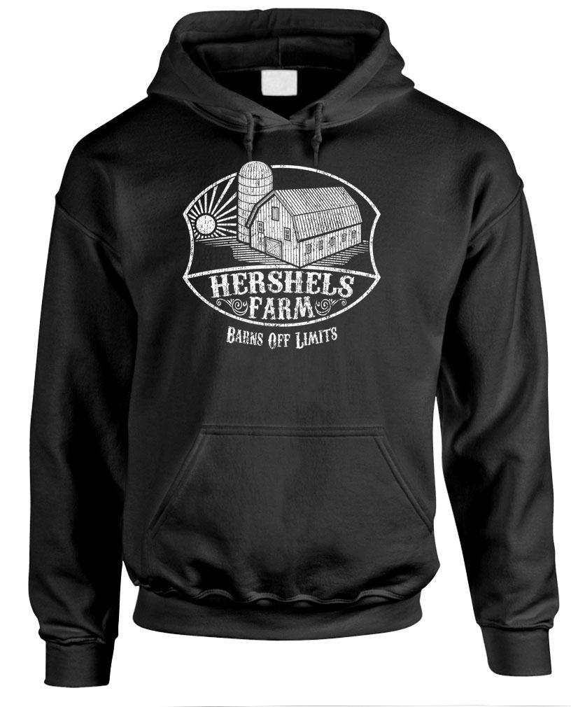 Hershel's Farm — Black Hoodie — front