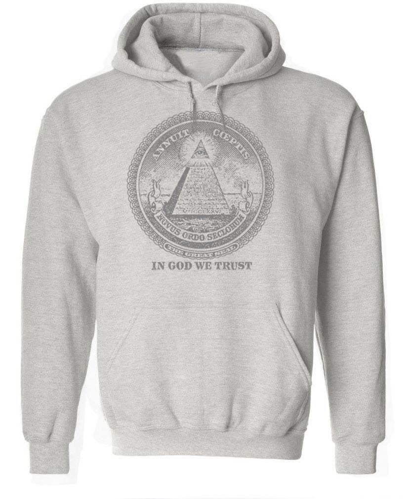 The Great Seal Pyramid Eye — Sport Gray Hoodie — front