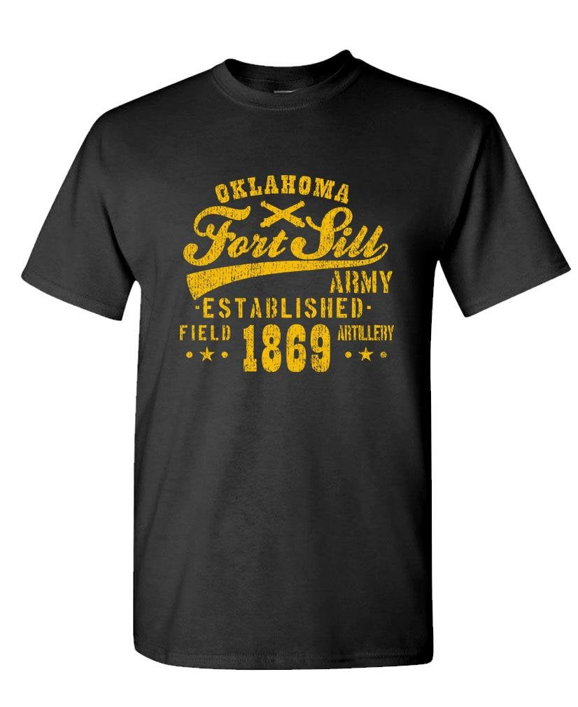 Fort Sill Oklahoma 1869 — Black T-Shirt — front