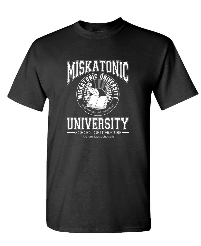 Miskatonic University School of Literature — Black T-Shirt — front