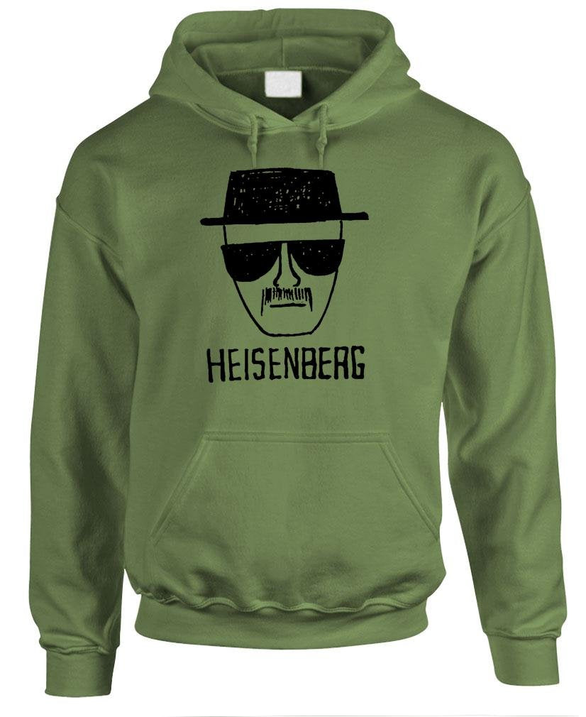 Heisenberg Hat and Glasses — Army Hoodie — front