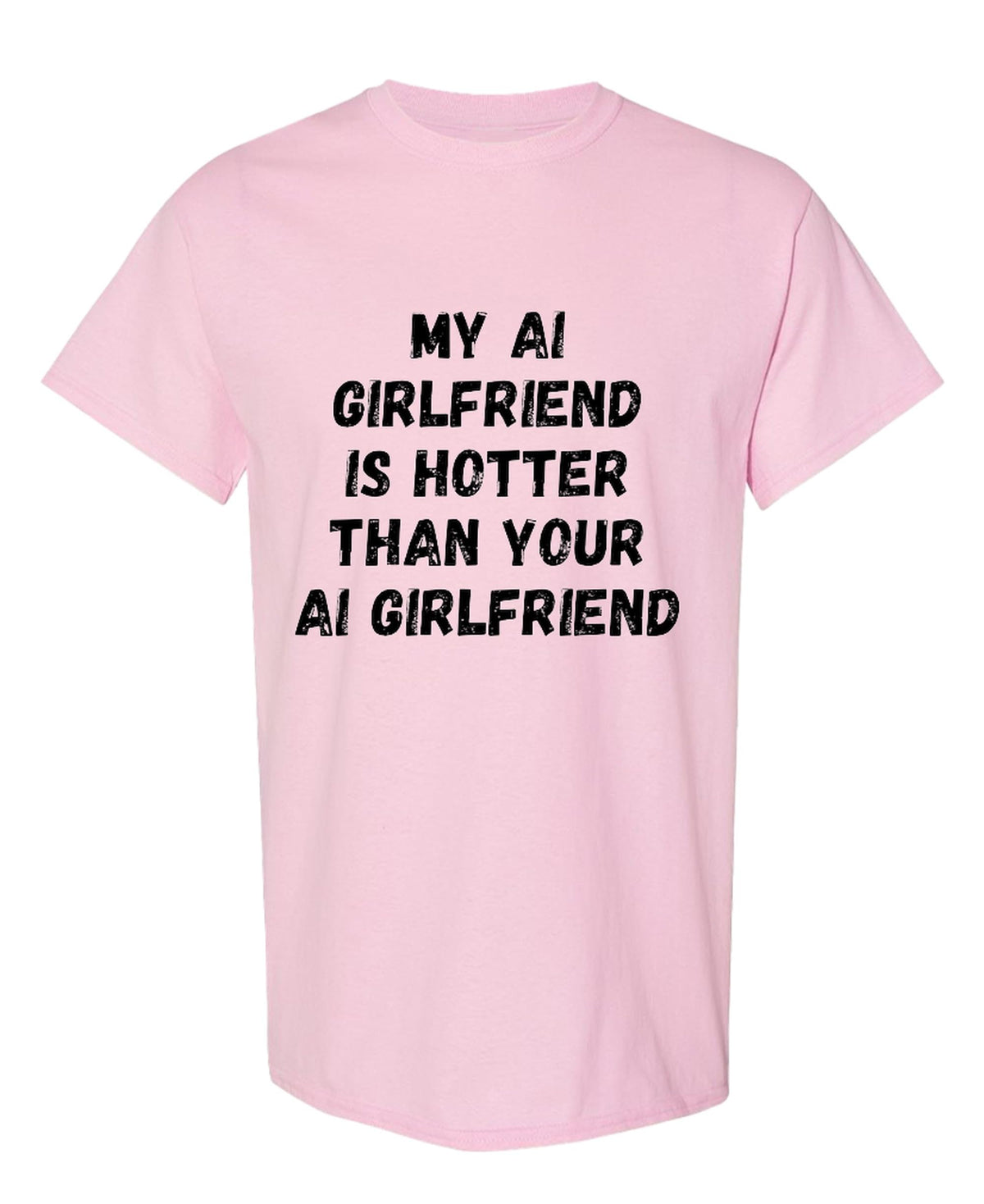 Ai Girlfriend — Light Pink T-Shirt — front