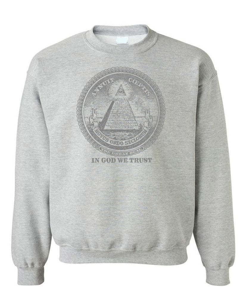 The Great Seal Pyramid Eye — Sport Gray Sweatshirt — front
