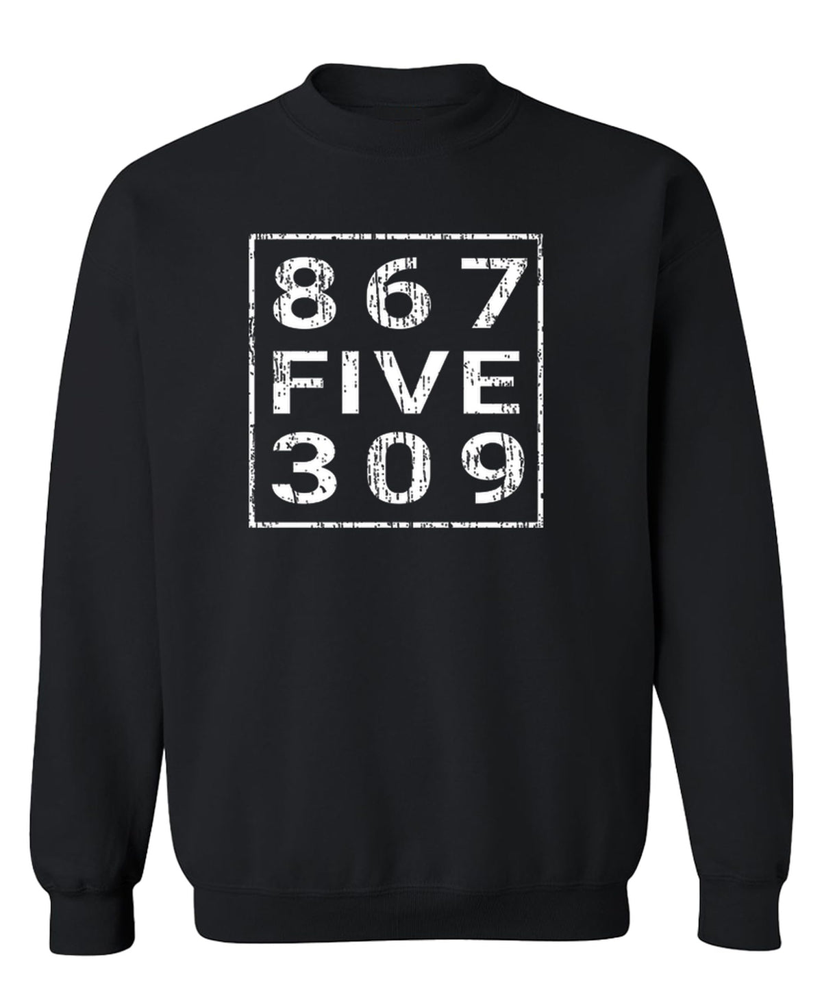 867 Five 309 — Black Sweatshirt — front