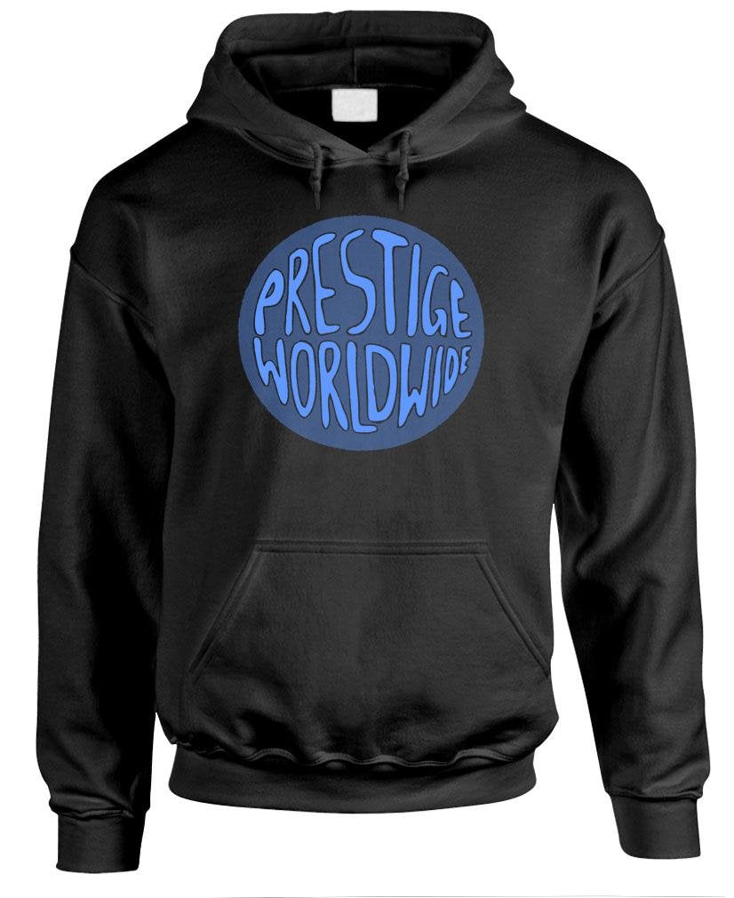 Prestige Worldwide — Black Hoodie — front