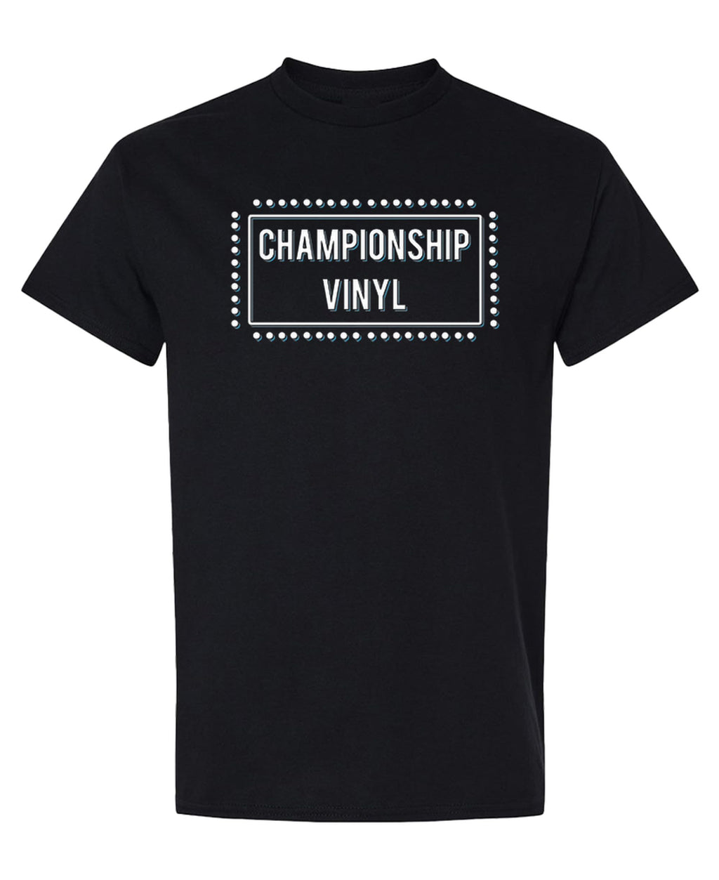 Championship Vinyl — Black T-Shirt — front