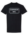 Championship Vinyl — Black T-Shirt — front