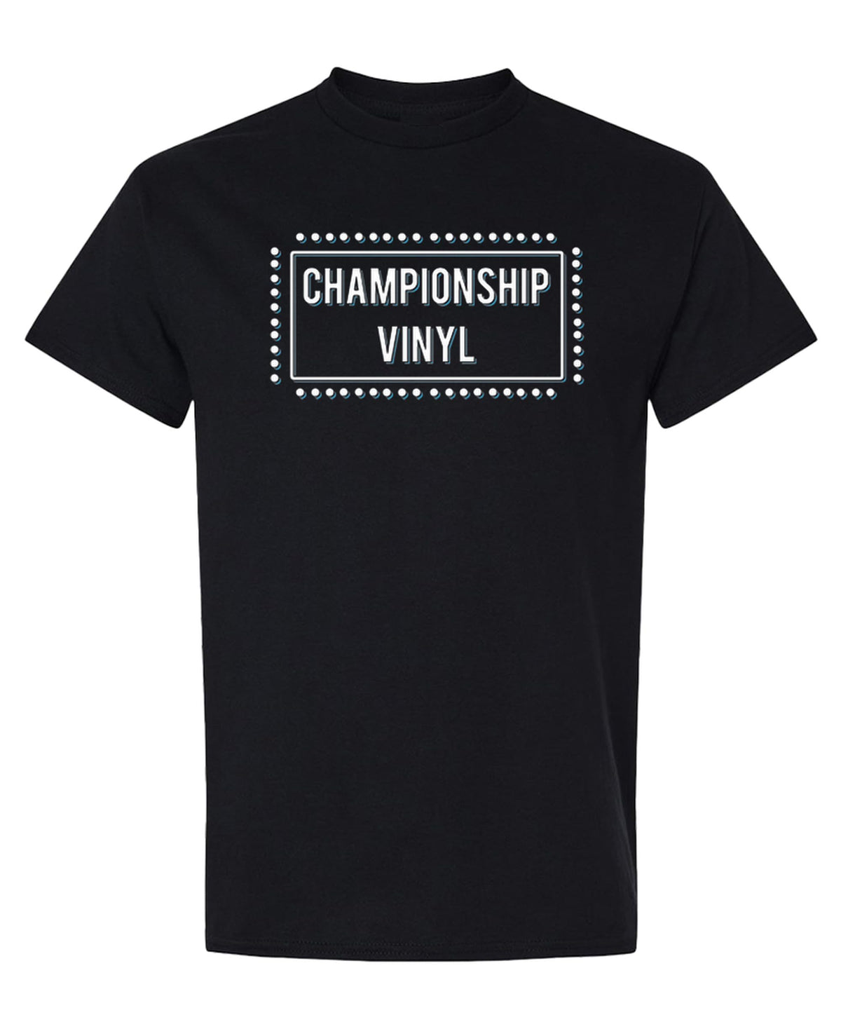 Championship Vinyl — Black T-Shirt — front