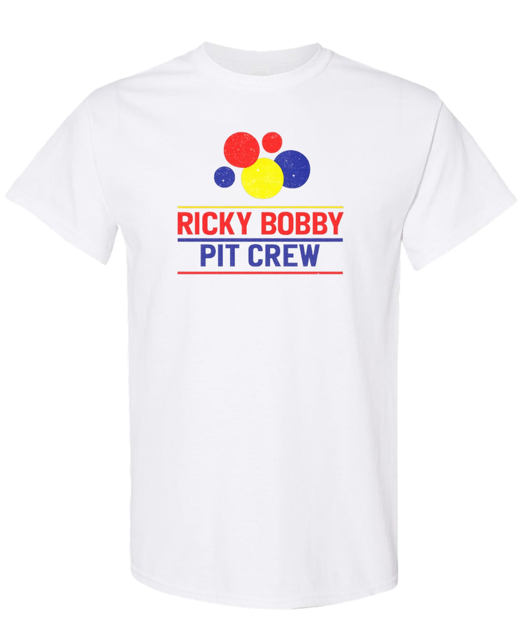 Pit Crew — White T-Shirt — front