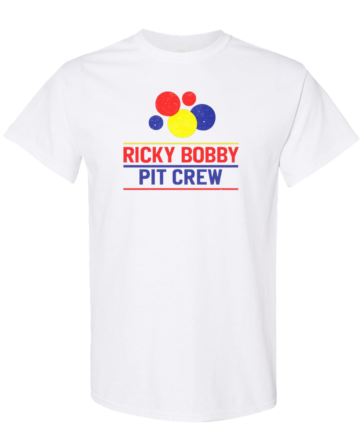 Pit Crew — White T-Shirt — front