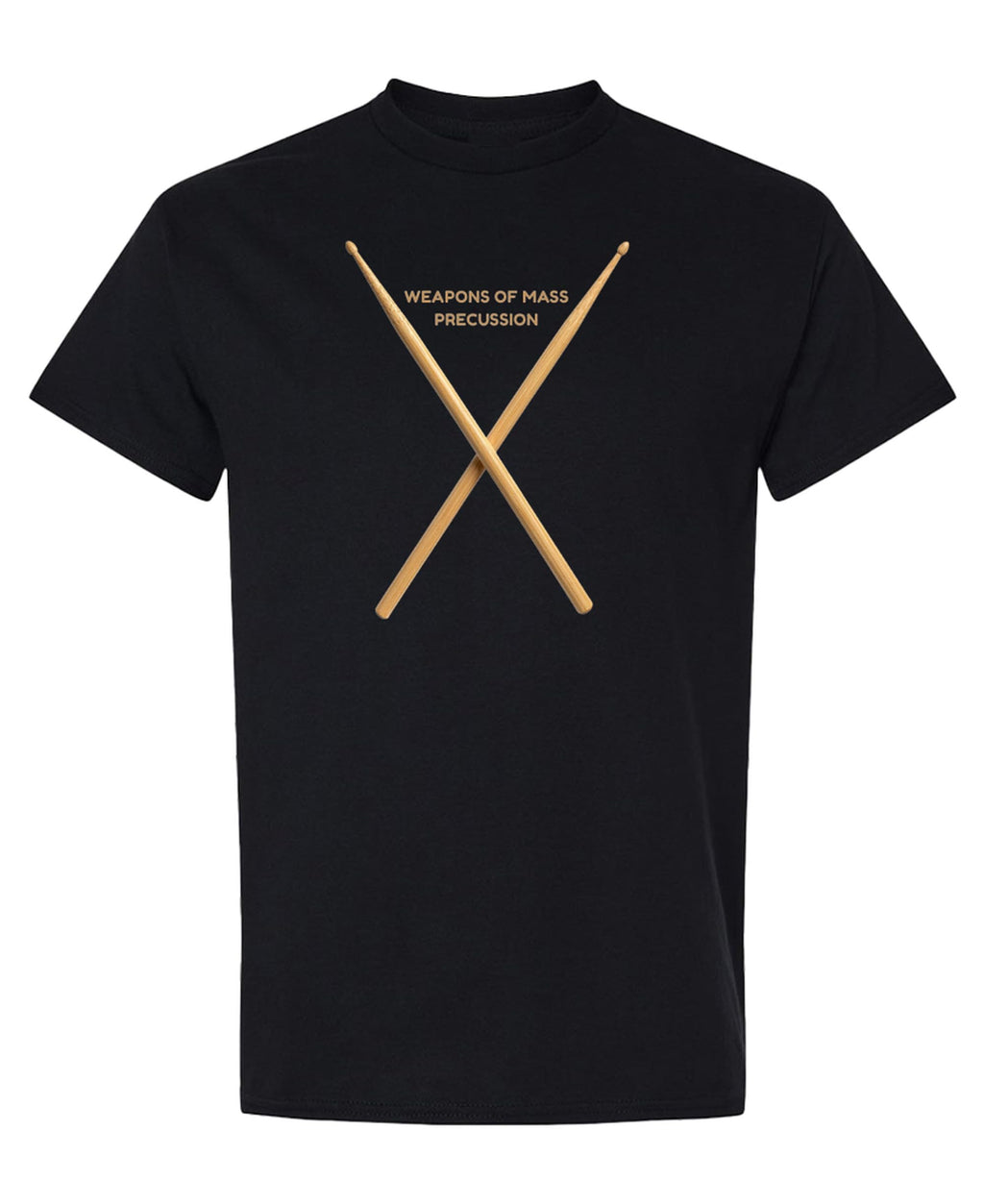 Weapons of Mass Percussion — Black T-Shirt — front