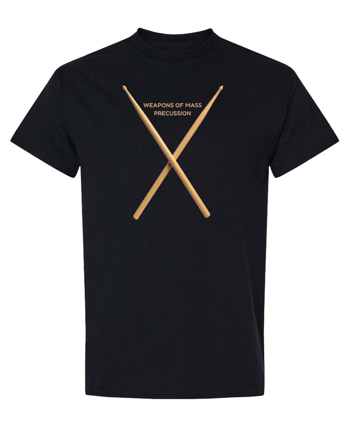 Weapons of Mass Percussion — Black T-Shirt — front