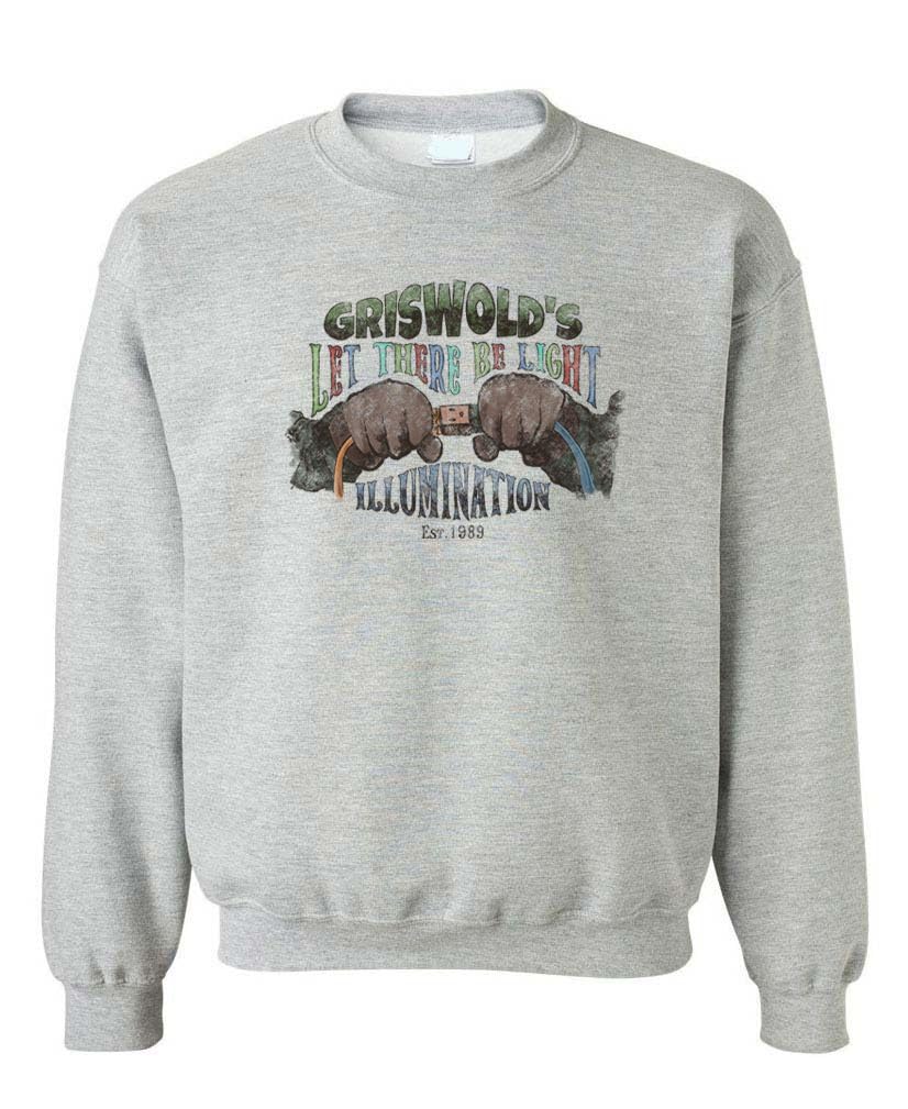 Griswold's Illumination Est. 1989 Funny Christmas — Ash Grey Sweatshirt — front