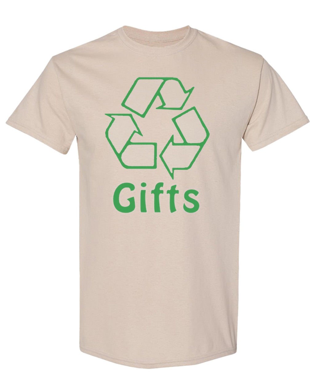 Recycle Gifts — Sand T-Shirt — front