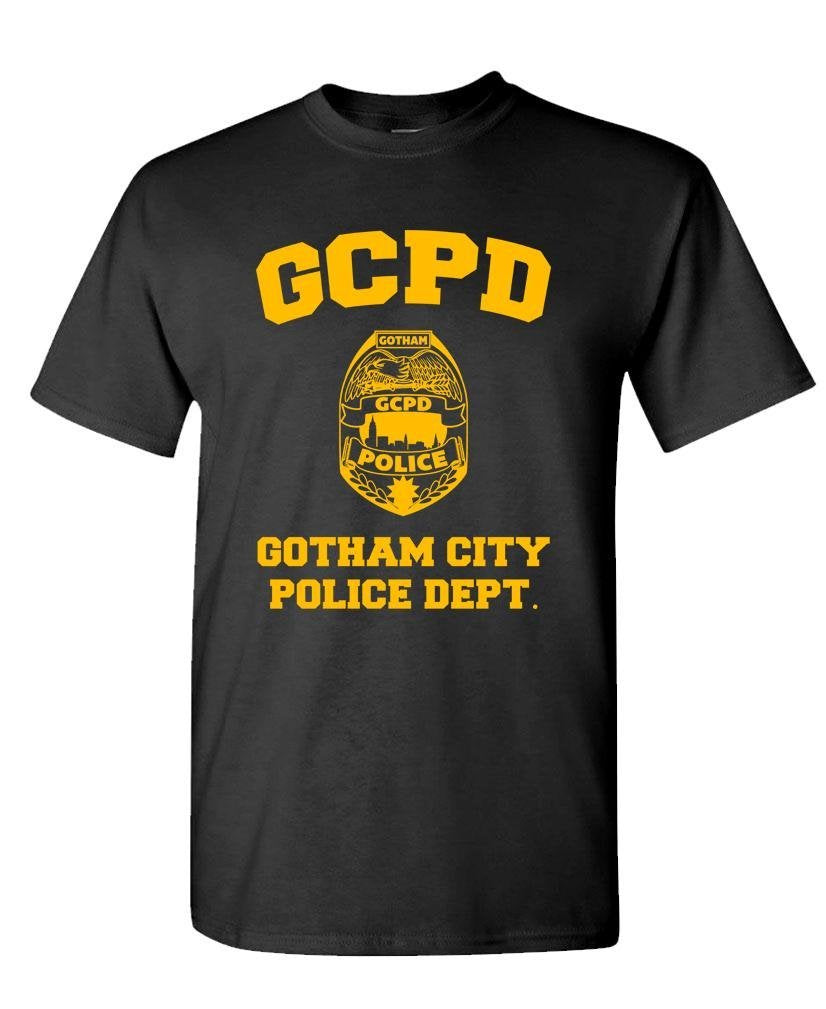 GCPD Gotham City Police Department — Black T-Shirt — front